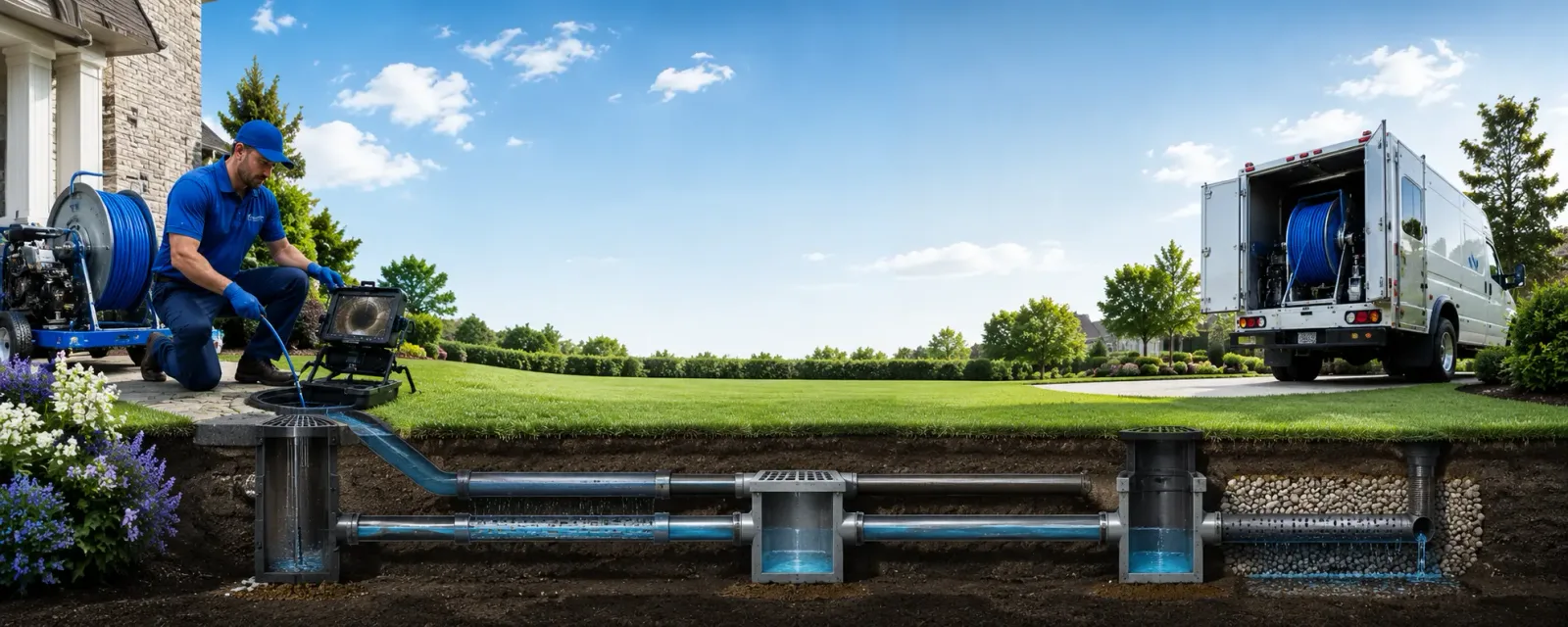 Outdoor drain cleaning information for Ellamore, WV
